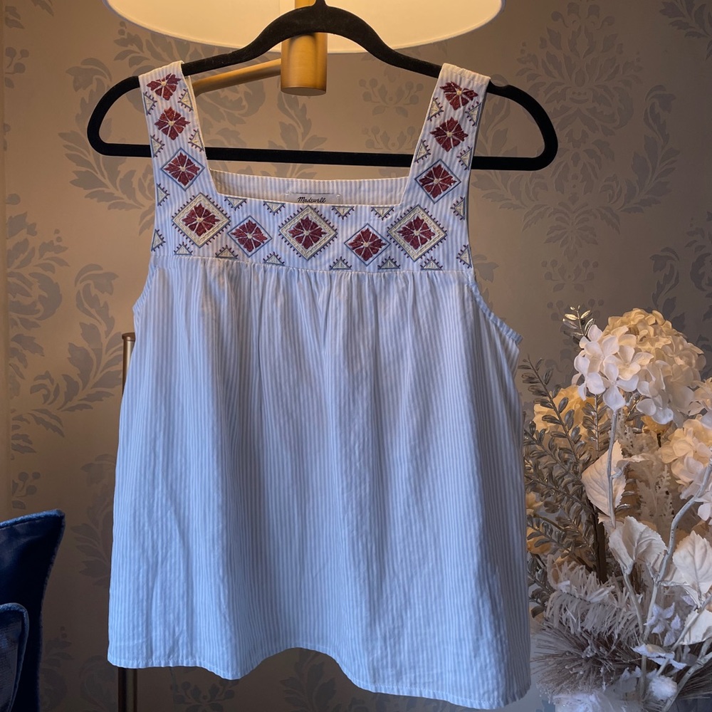 Madewell Square neck tunic top